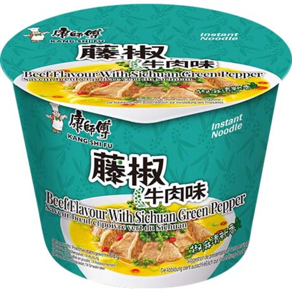 KANG SHI FU BOEUF SICHUAN POIVRE VERT 108GR