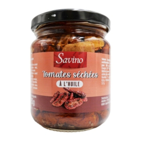 TOMATES S&Eacute;CH&Eacute;ES &Agrave; L'HUILE 125GR SAVINO
