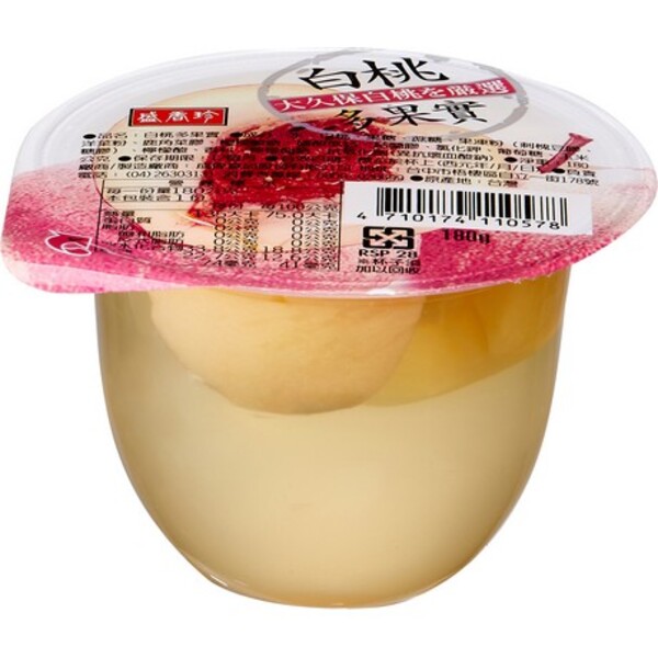 GEL&Eacute;E DE PECHE BLANCHE AVEC FRUIT 180GR