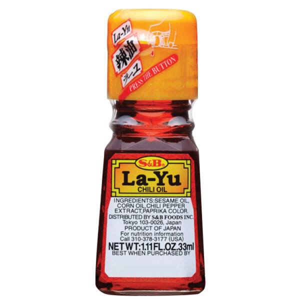 HUILE DE SESAME PIMENT&Eacute;  LA YU 33ML  S&B