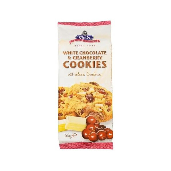 COOKIES CHOCOLAT BLANC CRANBERRIES 200G