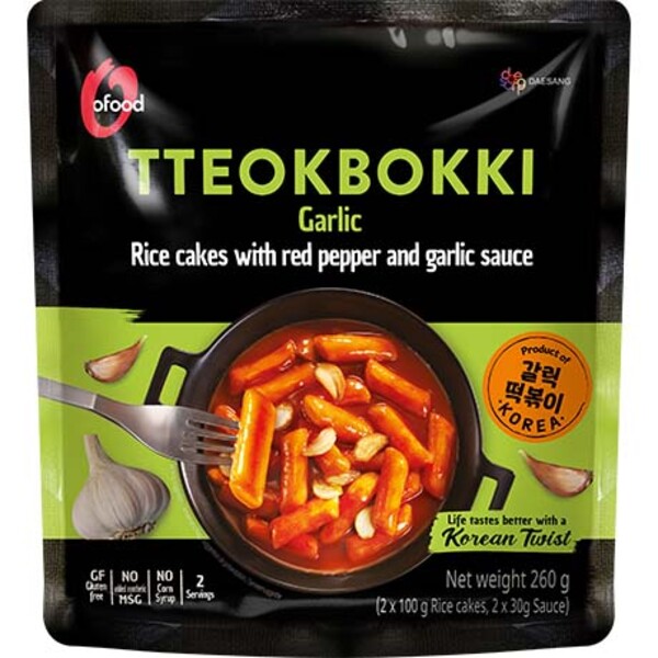 TOPOKKI AVEC SAUCE D'AIL & PIMENT 260GR O'FOOD