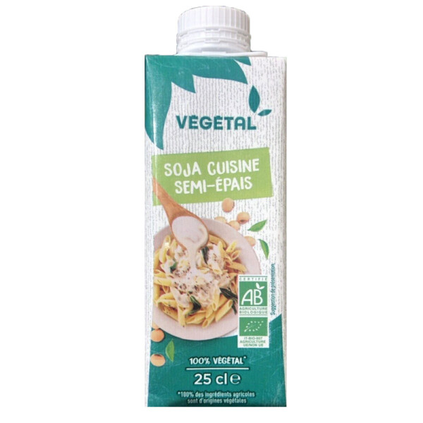 CR&Egrave;ME DE SOJA BIO CUISINE SEMI &Eacute;PAISSE 250ML