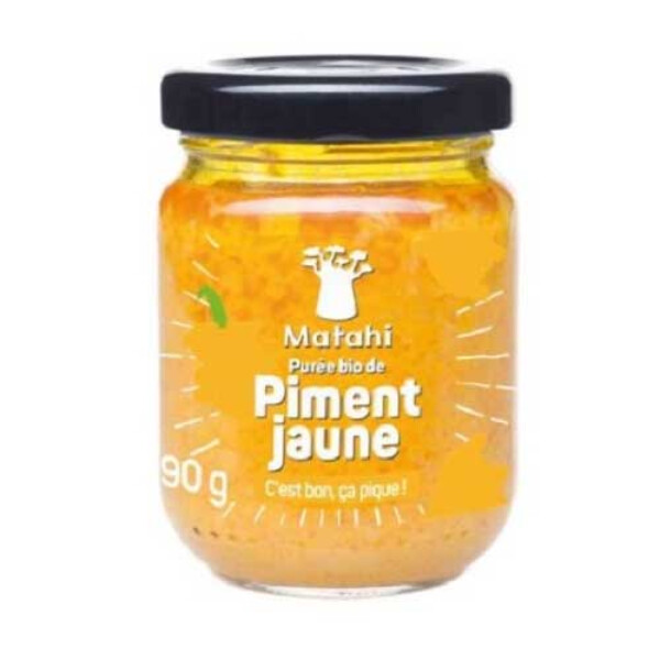 PUREE DE PIMENT JAUNE BIO MATAHI 90