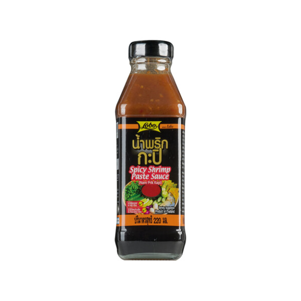 SAUCE &Eacute;PIC&Eacute;E A BASE DE P&Acirc;TE DE CREVETTE 220ML LOBO