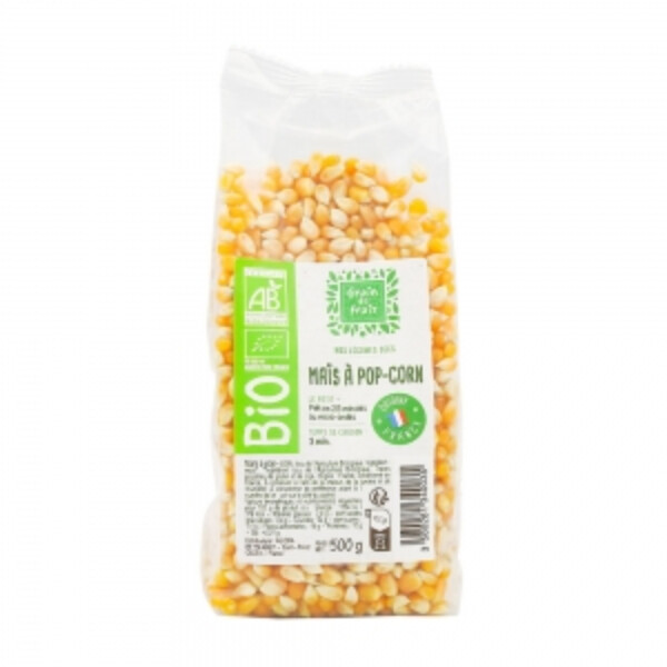MAIS &Agrave; POPCORN BIO &Agrave; &Eacute;CLATER 500GR GRAIN DE FRAIS