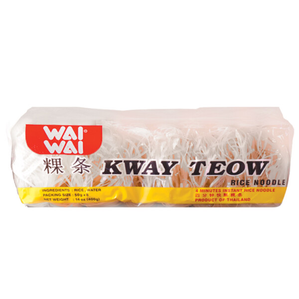 NOUILLE DE RIZ POUR SOUPE THAI KWAT TEOW 400GR WAIWAI