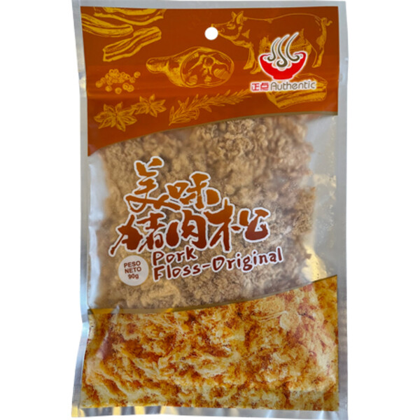 FIBRES DE VIANDE DE PORC 90G ROU SONG 