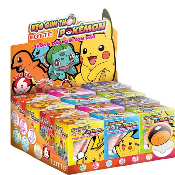 BONBON GOMME FRAISE POK&Eacute;MON AVEC JOUET 3,2G LOTTE
