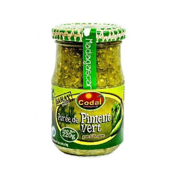 PATE DE PIMENT VERT DE MADAGASCAR CODAL 220G