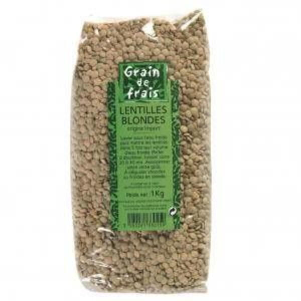LENTILLES BLONDES 1KG AMERIQUE DU NORD