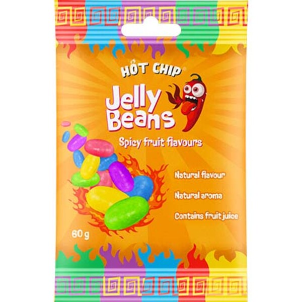 BONBON JELLY BEANS FRUIT &Eacute;PIC&Eacute; 60G HOT CHIP