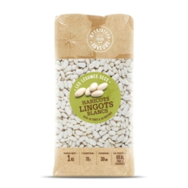 HARICOT LINGOTS BLANC 1KG IDS