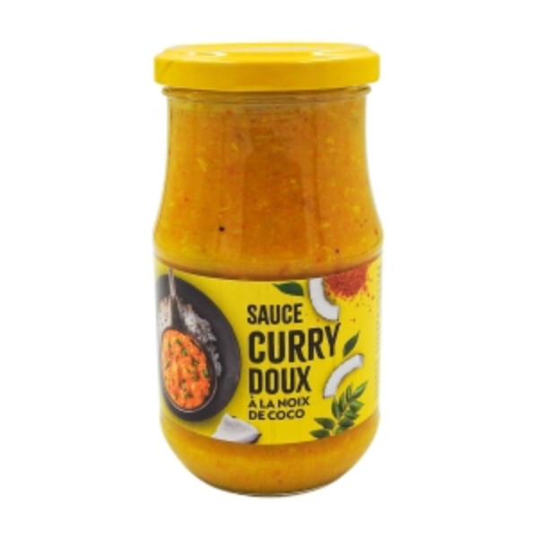 SAUCE TOUTE PRETE DE CURRY JAUNE ET NOIX DE COCO 350GR SAVINO