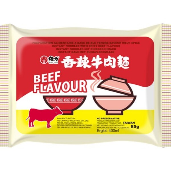 SOUPE WEI LIH BOEUF 85G