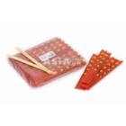100 PAIRES DE BAGUETTES ROUGES 23CM