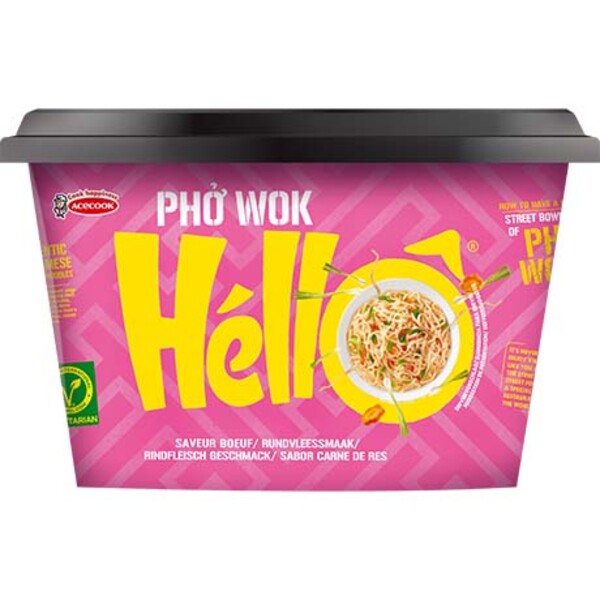 BOL DE RAMEN DE B&OElig;UF PHO WOK 76GR ACECOOK  