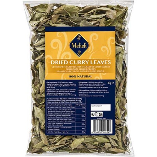 FEUILLES DE CURRY  CALOUPIL&Eacute; 30GR