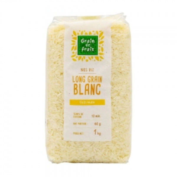 RIZ LONG GRAIN BLANC 1KG
