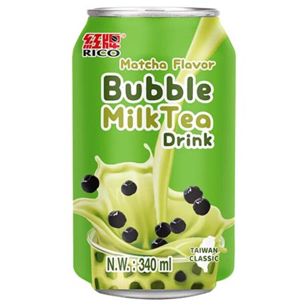 BUBBLE TH&Eacute; AU LAIT MATCHA 350CL RICO
