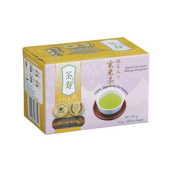 TH&Eacute; VERT JAPONAIS MATCHA GENMAICHA EN SACHETS 40GR CHAJU