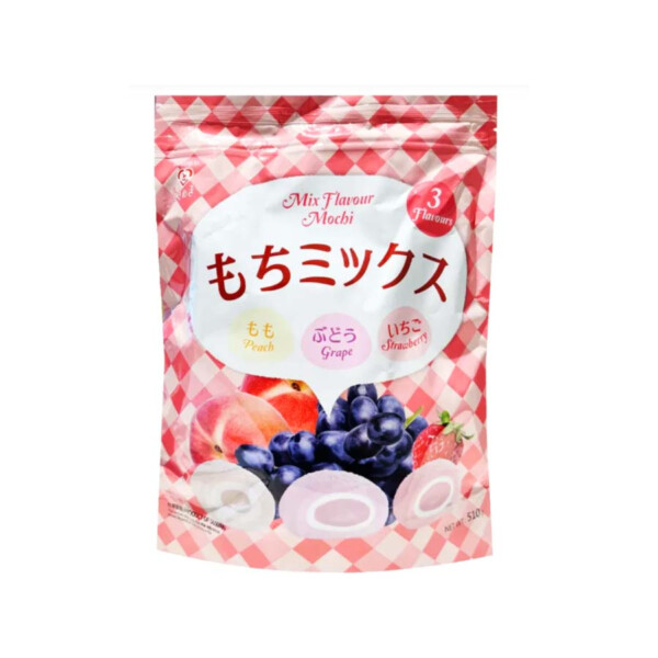 GROS SAC DE MOCHIS FRAISE P&Ecirc;CHE RAISINS 510GR TOKIMEKI