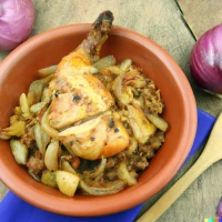 Tajine de poulet aux graines de nigelle