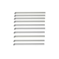 10x pailles papier blanche 21cm ø12mm pour bubble tea