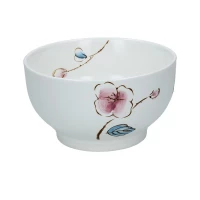 bol 11.4cm japonais ceramique fleur de prunier