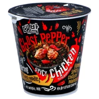 bol nouilles au poulet piquant et au piment habanero très piquant