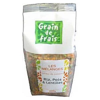 melange riz pois lentilles 400g