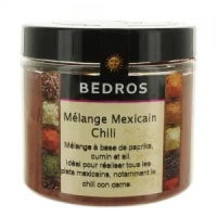 melange d'epices cuisine mexicaine - chili 95 gr bédros