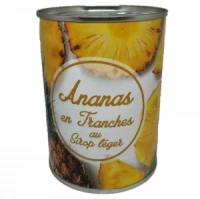 ananas tranches au sirop léger 340gr