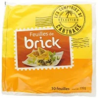 feuilles de brick 10 feuilles 170gr  comptoir carthage