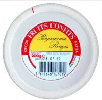 fruits confits bigarreaux pot 200g