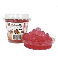 billes de boba peche bubble tea 120 gr 