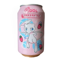 eau gazeuse à la fraise pokemon mew 330ml qdol