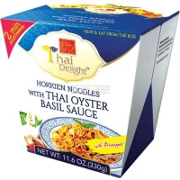 nouille thai  (micro onde)  sauce huitre et basilic 330gr thai delight