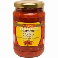 pate de piment sambal oelek 375 flower brand