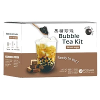 kit bubble tea sucre roux 8 parts 816gr 