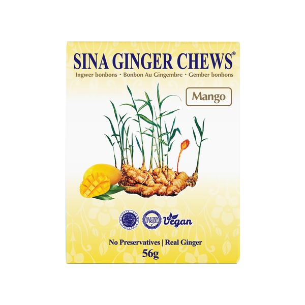 friandises gigembre mangue 56gr sina