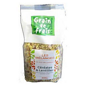 melange cereales lentilles 400gr