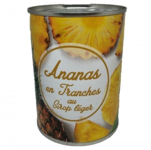 ananas tranches au sirop léger 340gr