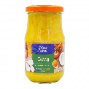 sauce au curry noix de coco 350g savino