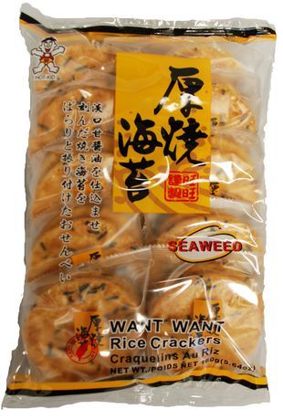 biscuit de riz aux algues want want 160 g