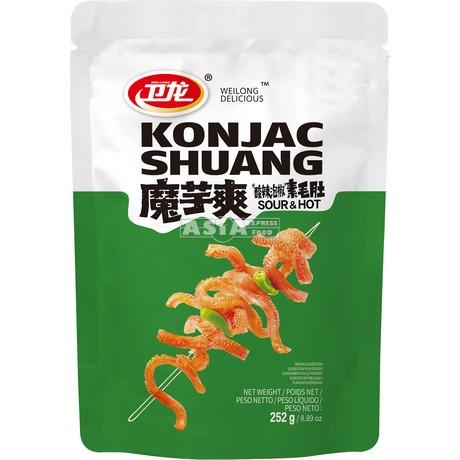 snack de konjac shuang aigre pimente  252gr weilong