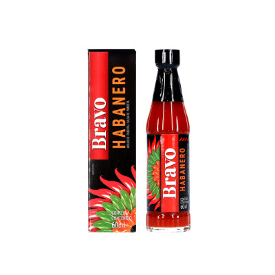 sauce extra forte piment habanero 60ml bravo