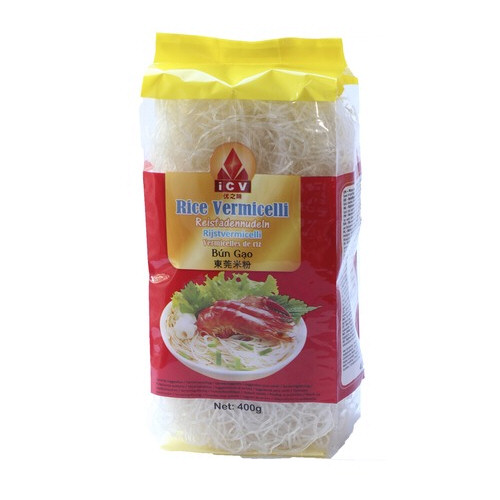 vermicelle de riz rond 1mm bun gao 400gr icv 