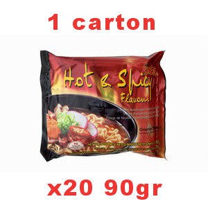 carton mama soupe hot & spicy 20x90g