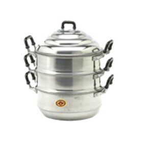 marmite vapeur 2 etages 26 cm aluminium diamond